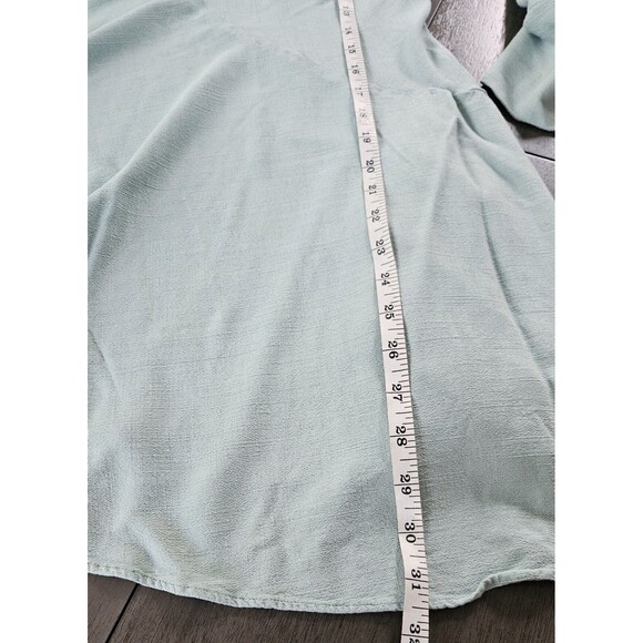 Free People Mint Clear Skies Cold Shoulder Tunic Mini Dress Small Asymmetrical - Picture 7 of 12